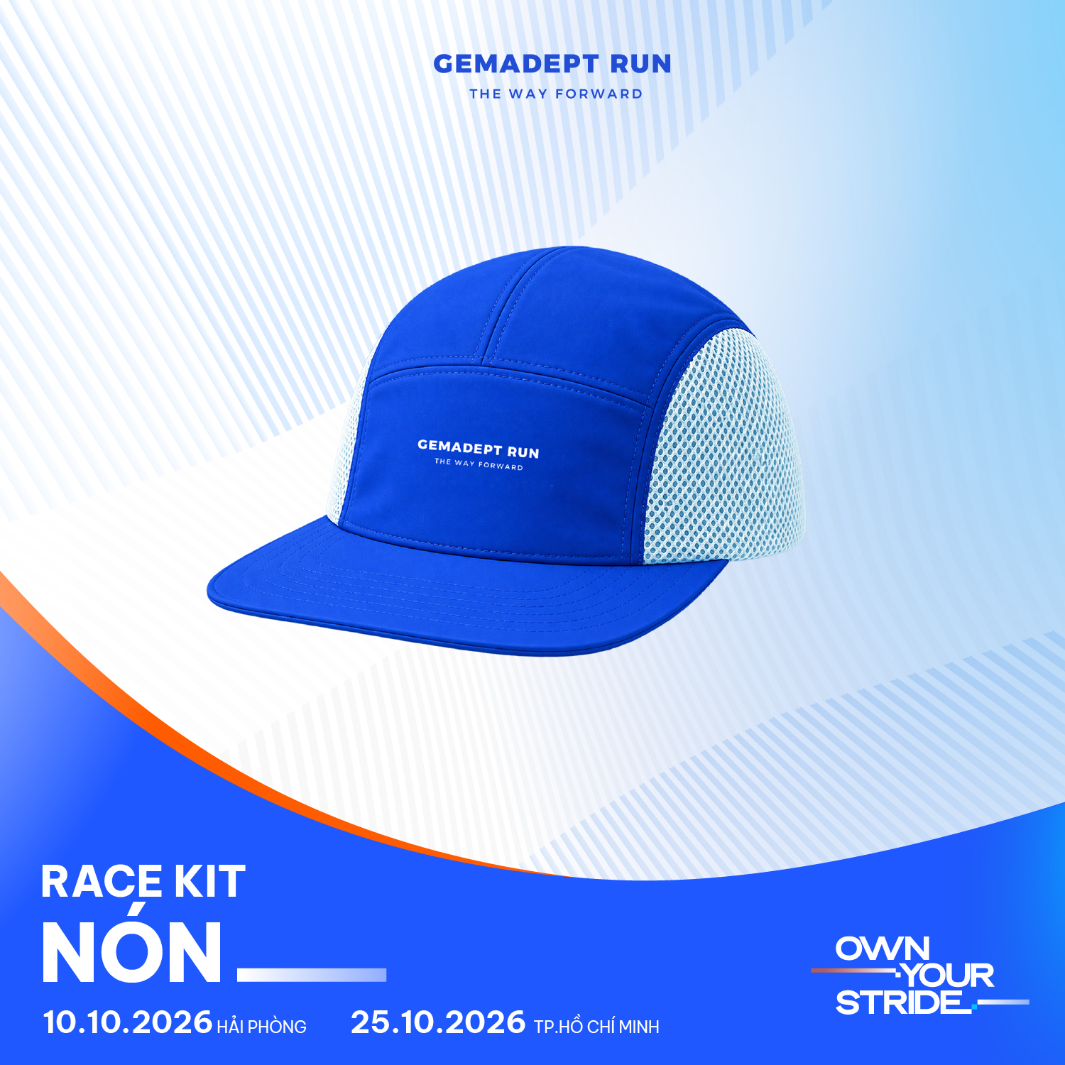 Nón thể thao Gemadept Run 2026