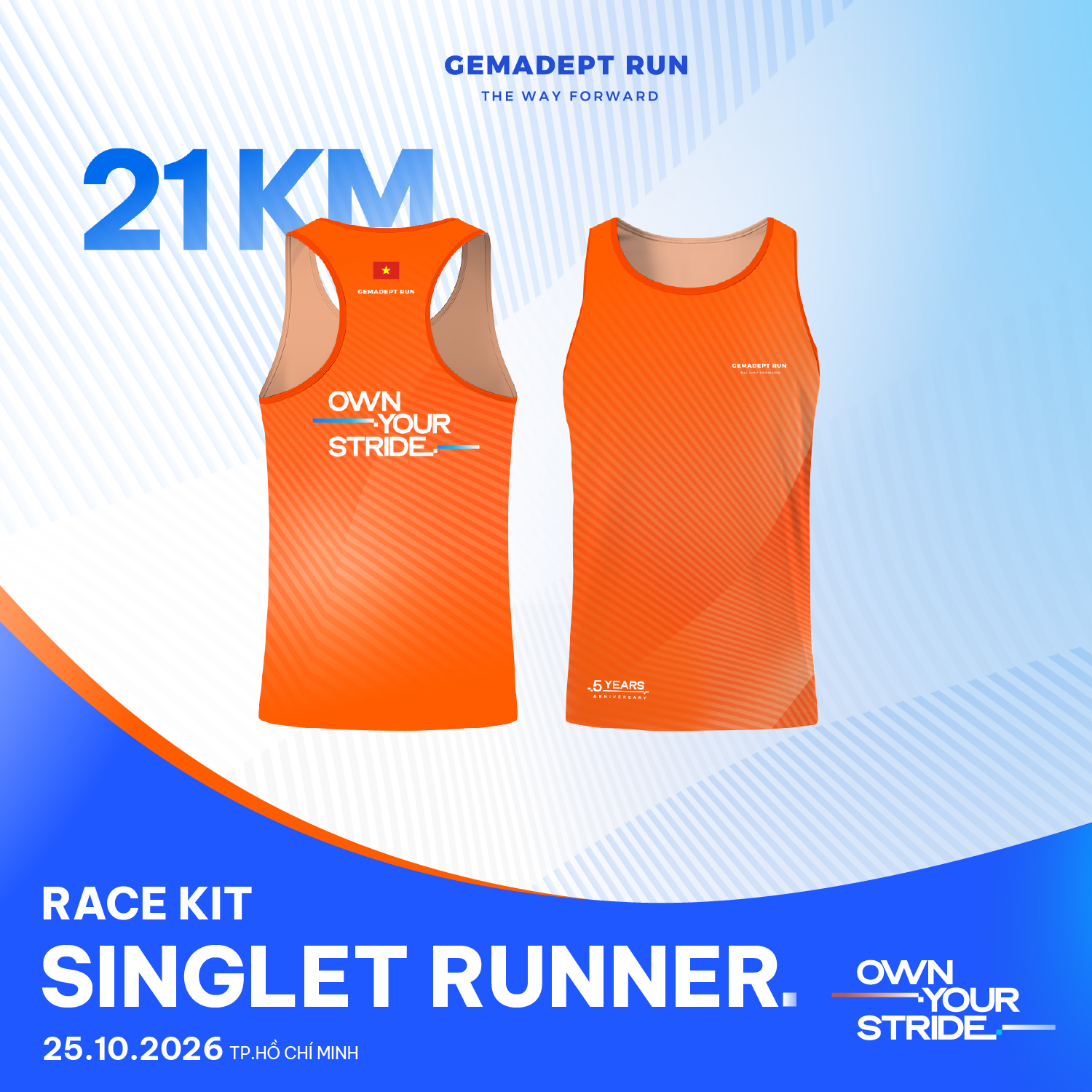 21KM Runner Singlet